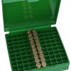 MTM 100 Round Flip-Top Ammo Box 380/9MM Cal (Green)