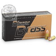 CCI Blazer Brass 9mm 115Gr FMJ Box of 50