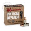 Hornady Critical Defense 9mm 115 Gr Flex Tip eXpanding Box of 25