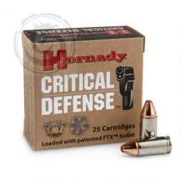 Hornady Critical Defense 9mm 115Gr Flex Tip eXpanding, 25/Box » Tenda ...