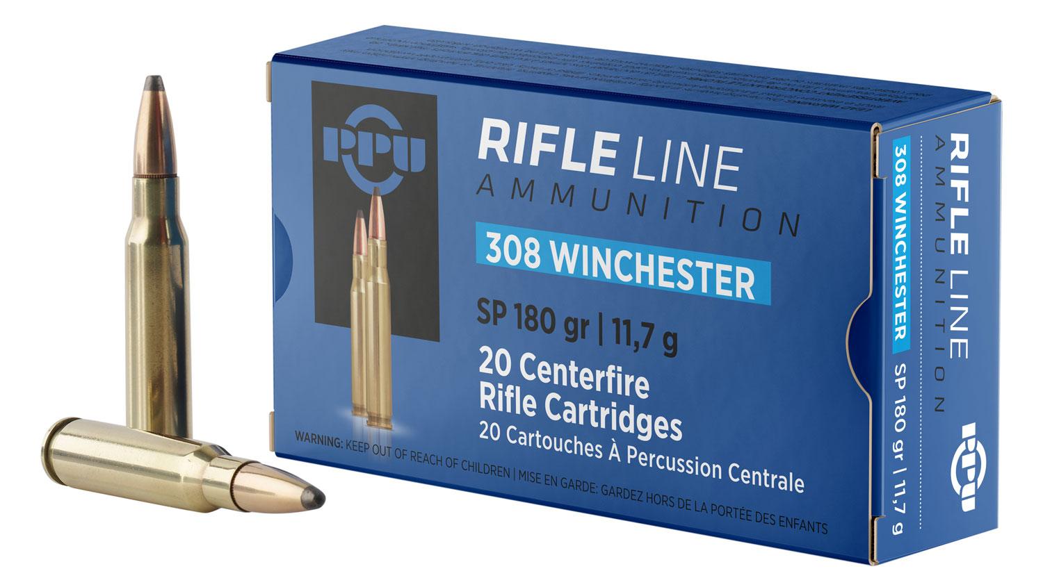 Prvi PPU 308 Winchester 180 Grain Soft Point Ammunition Case Of 200 ...