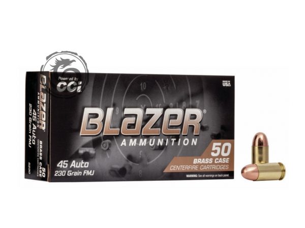 CCI Blazer Brass 45ACP 230Gr FMJ Case of 1000