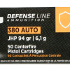 Prvi PPU 380 Auto Ammunition Defense 94Gr JHP Box of 50