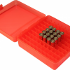 MTM 100 Round Flip-Top Ammo Box 22 Mag / 17 HMR – Red