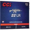 CCI AR Tactical 22 LR 40 Gr Copper-Plated RN Box of 300