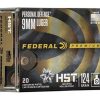 Federal Premium Personal Defense 9mm 124Gr +P HST JHP Box of 20