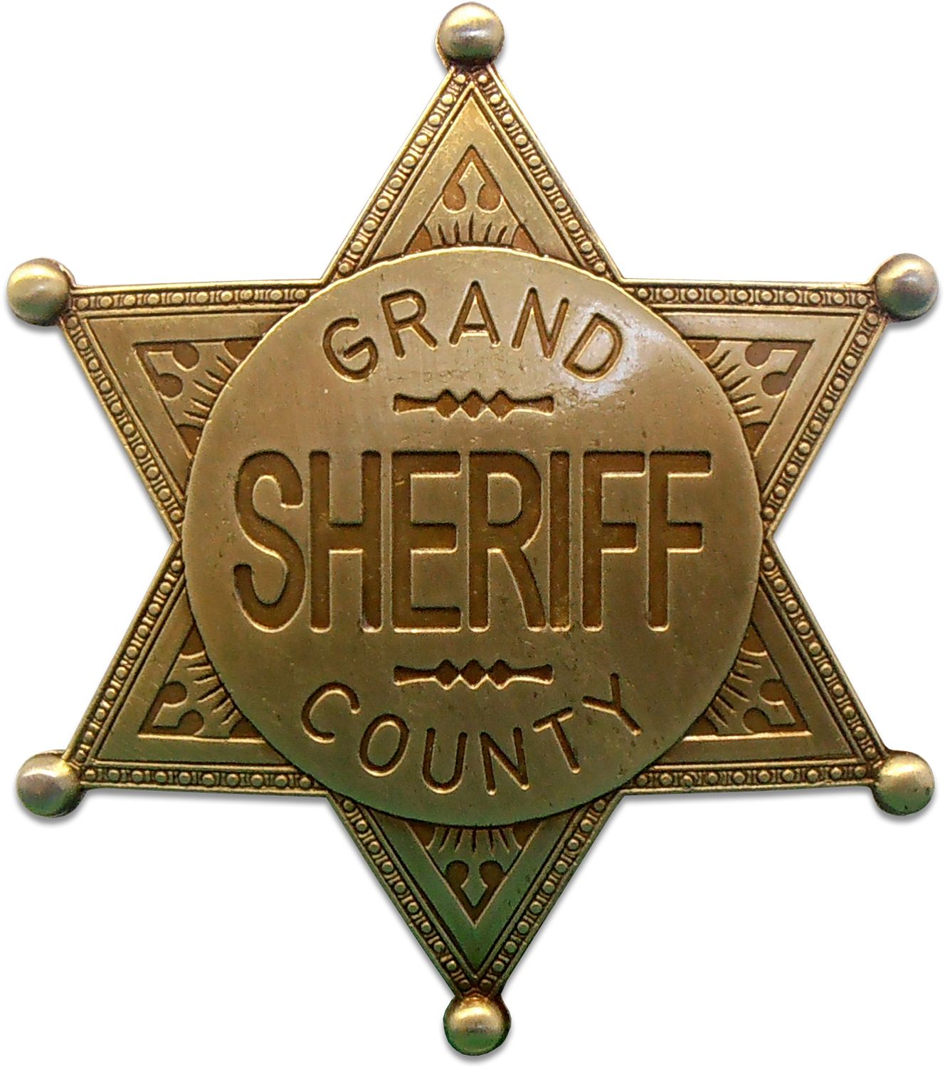 Denix Replica Grand County Sheriff Badge Brass - 113/L » Tenda Canada