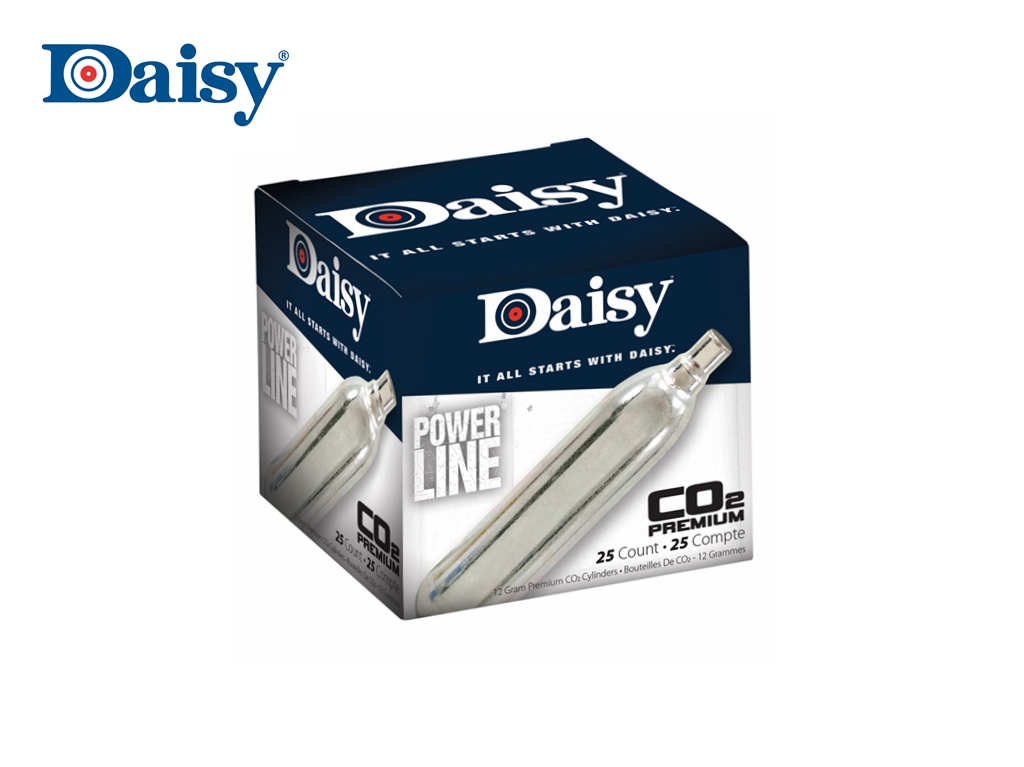 Daisy Powerline Premium 12 Gram Co2 Cylinders Pack Of 25 Tenda Canada