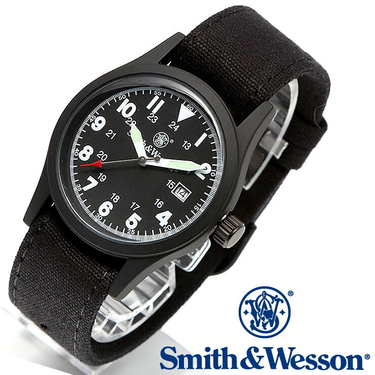 SMITH WESSON MILITARY WATCH BLACK 3 CHANGEABLE STRAPS Tenda