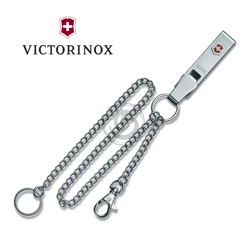 VICTORINOX Belt Hanging Clip with Chain Stainless Steel Tenda Canada