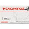 Winchester USA 38 Special 130Gr FMJ Box Of 50