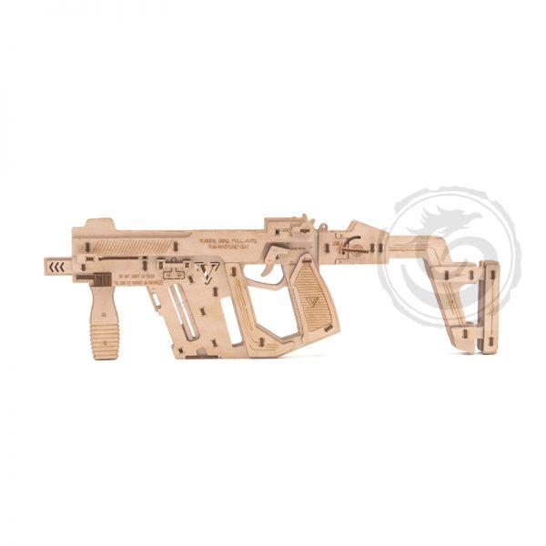 Caliber Gourmet Rubber Band Machine Gun Puzzle Wood