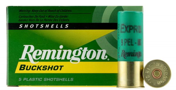 Remington Express 12 Ga, 00 Buckshot Box of 5