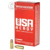 Winchester USA Ready 9mm 115 Gr FMJ FN Box of 50