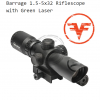 Firefield 1.5-5×32 Barrage Riflescope with Green Laser (Red-Green Mil-Dot Illuminated Reticle) – FF13063