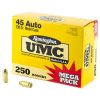 Remington UMC 45 ACP Pack 230Gr FMJ Box of 250