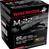 Winchester M-22 Ammunition 22LR 40Gr Black Plated LRN Box of 1000