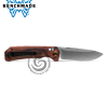 Benchmade Grizzly Creek | Stabilized Wood | Orange Accents