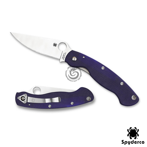 SPYDERCO - Spyderco Military Midnight Blue CPM S110V PlainEdge ...