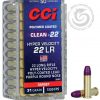 CCI Clean-22 Hyper Velocity 22 LR 31 Gr Purple Poly-Coated LRN Box of 50