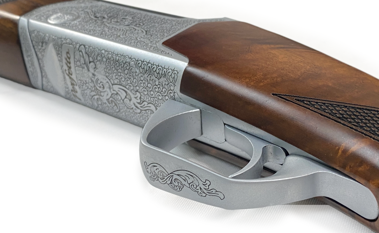 Hunt Group 12 Ga Engraved O/U 3” Cham 30″ Barrel Shotgun